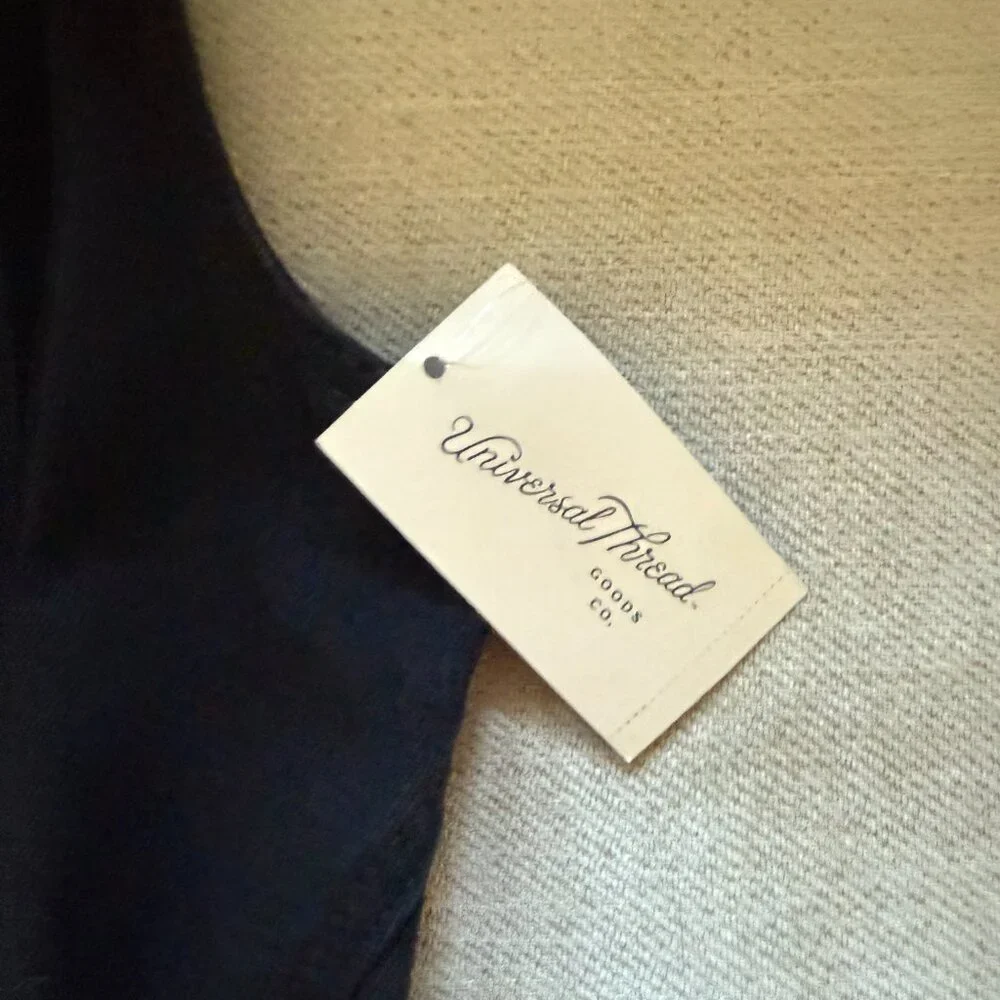 Universal Thread Black Denim Corset Vest Zip-Up Corset Vest Sz. 4 - Picture 3 of 3